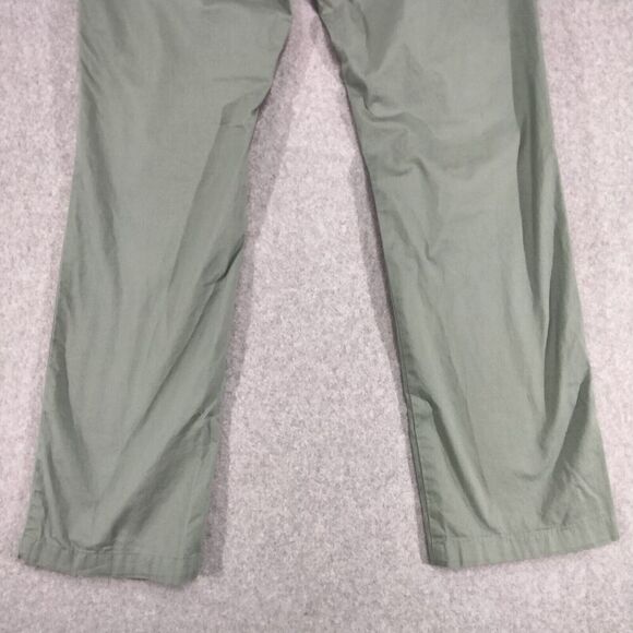 Marc Anthony Mens Size 33W x 31L Green Khanki Chino Flat Front Pants Workwear - Picture 9 of 11